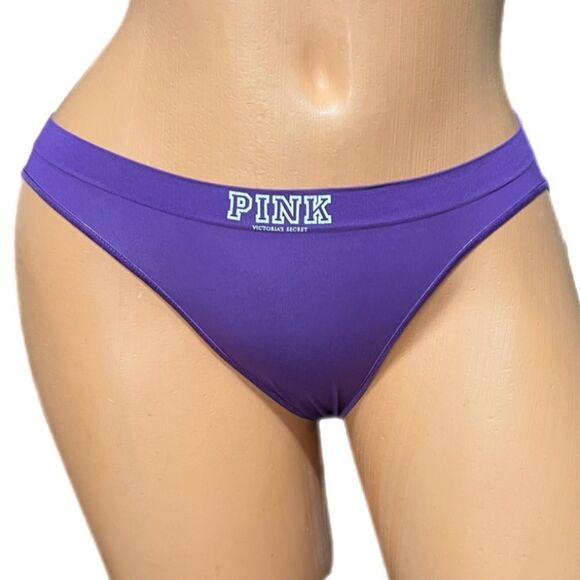 Victorias Secret PINK Sport Extra Low Rise YOGA Bikini panty purple Xsmall new - Picture 2 of 6